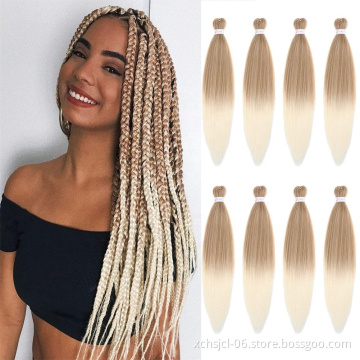 Synthetic Pre-stretched Braiding Hair Perm Yaki Braid Hair Bulk Jumbo Pre Stretched Braiding Hair Expression for Women